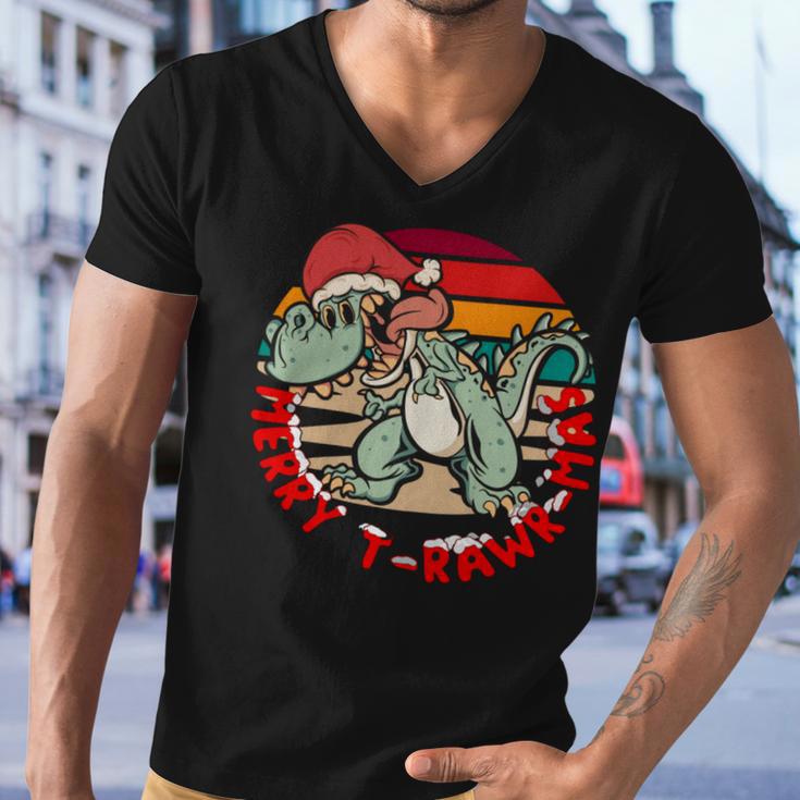 Merry Trawrmas Men V-Neck Tshirt