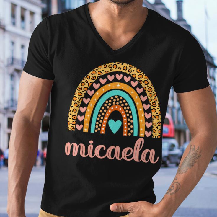 Micaela Micaela Name Birthday Shirt 26 Shirt Men V-Neck Tshirt