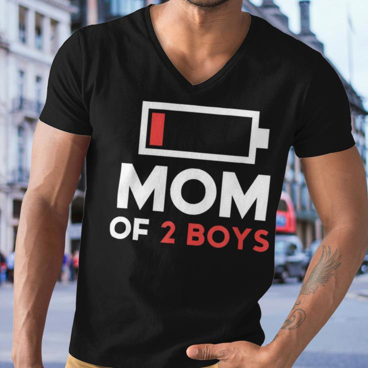 Mom Of 2 Boys Shirt From Son Mothers Day Birthday Women Active 154 Trending Shirt Men V-Neck Tshirt