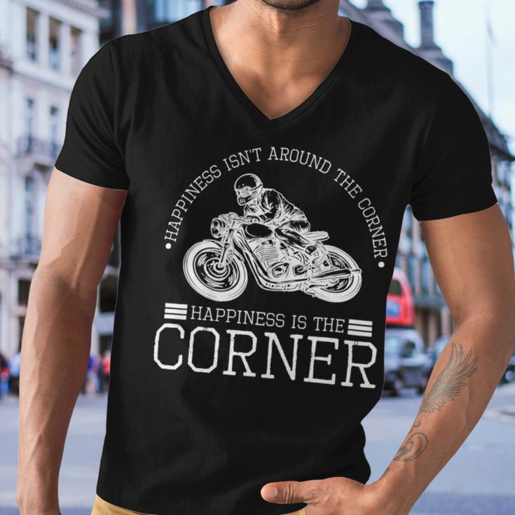 Motorcycle Motorbike Two Wheeler 491 Shirt Men V-Neck Tshirt