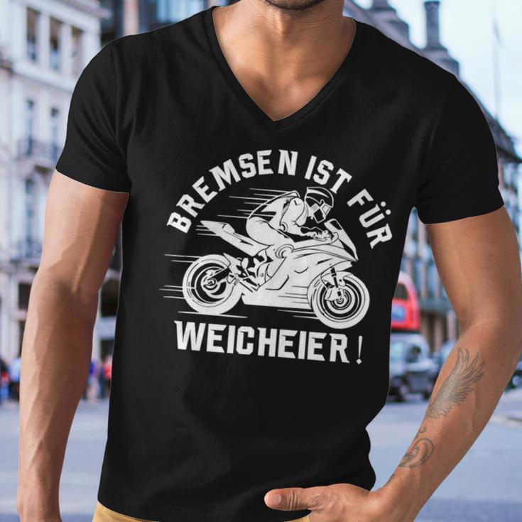 Motorcycle Racing Machines Motif With 486 Shirt Men V-Neck Tshirt