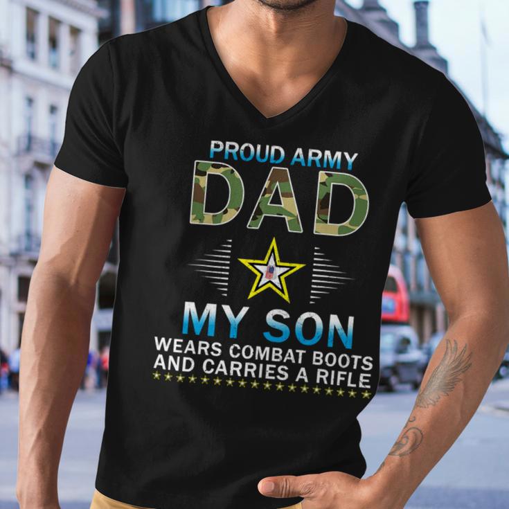 My Son Wears Combat Bootsproud Army 690 Shirt Men V-Neck Tshirt