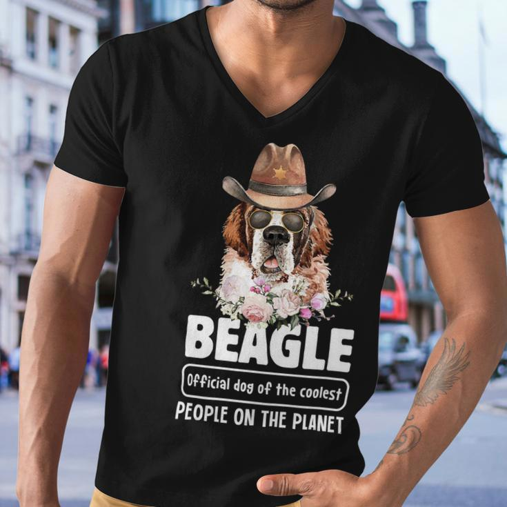 Official Dog Og The Coolest People On Planet 17 Beagle Dog Men V-Neck Tshirt