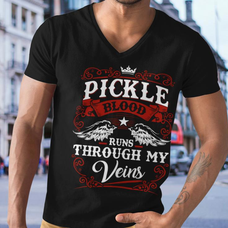 Pickle Name Shirt Pickle Family Name V2 Men V-Neck Tshirt