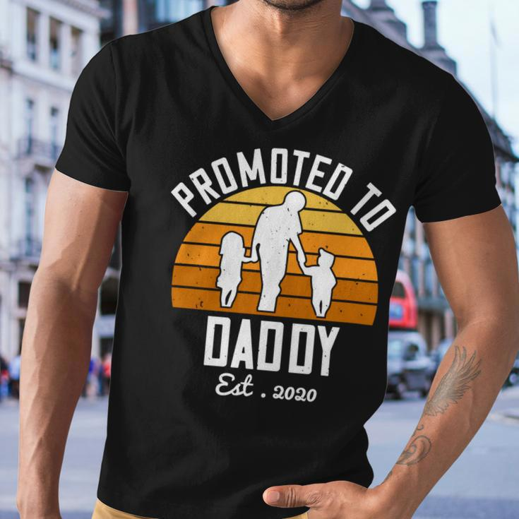 Promoted To Daddy Est 2020 Men V-Neck Tshirt