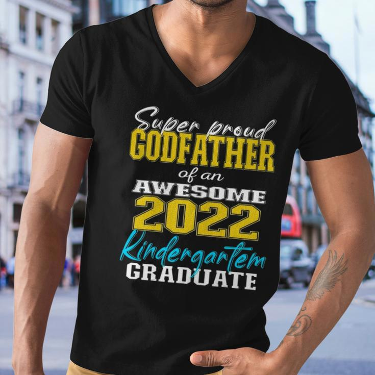 Proud Godfather Of Kindergarten Graduate 2022 Graduation Men V-Neck Tshirt
