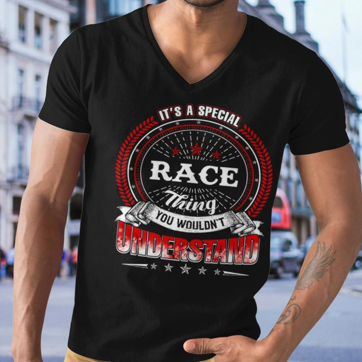 Race Shirt Family Crest RaceShirt Race Clothing Race Tshirt Race Tshirt Gifts For The Race Men V-Neck Tshirt