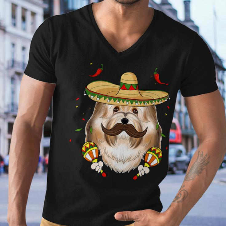 Sombrero Dog I Cinco De Mayo Havanese V2 Men V-Neck Tshirt