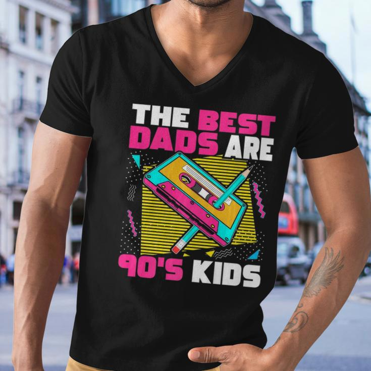 The Best Dads Are 90S Kids 90S Dad Cassette Tape Men V-Neck Tshirt