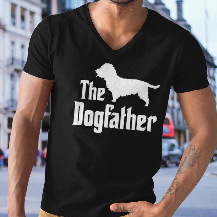The Dogfather - Funny Dog Gift Funny Glen Of Imaal Terrier Men V-Neck Tshirt
