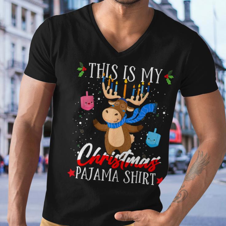 This Is My Christmas Pajama Jewish 545 Shirt Men V-Neck Tshirt