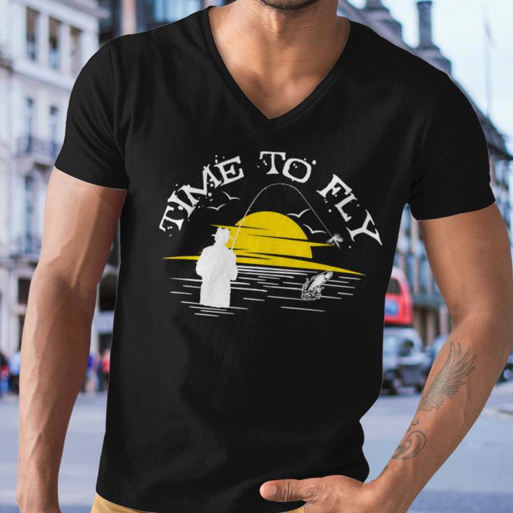 Time To Fly Fish 49 Trending Shirt Men V-Neck Tshirt