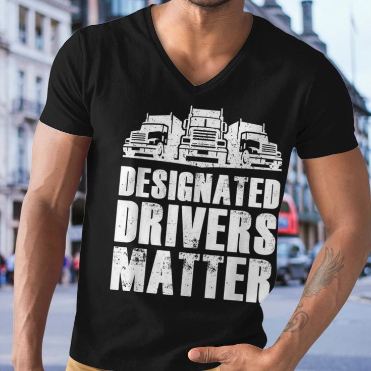 Truck Driver - Funny Big Trucking Trucker Men V-Neck Tshirt