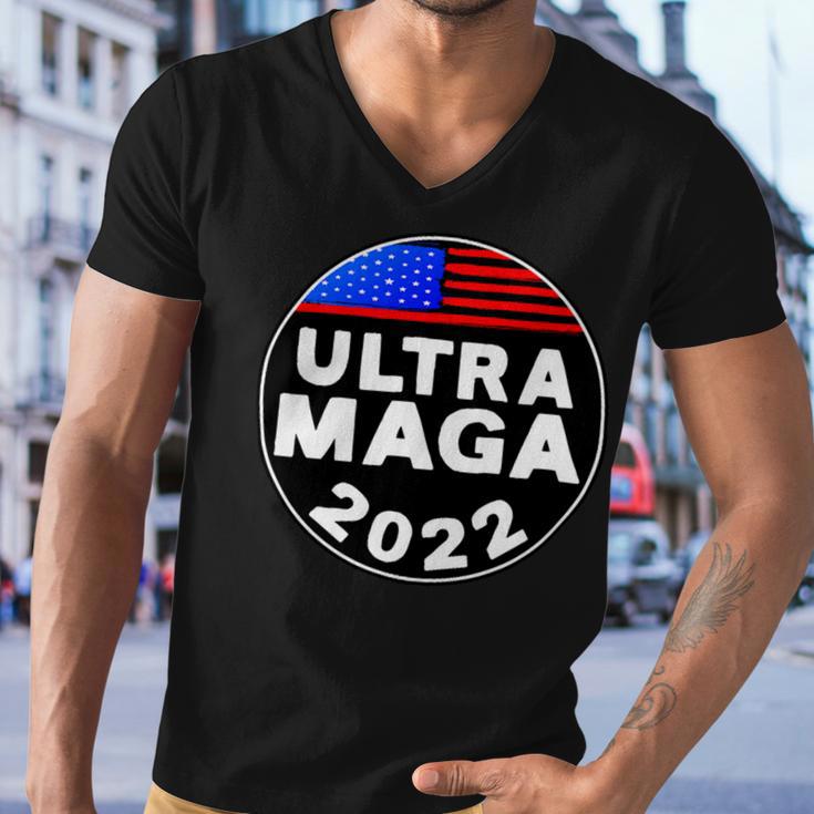 Ultra Maga Donald Trump Joe Biden America Men V-Neck Tshirt