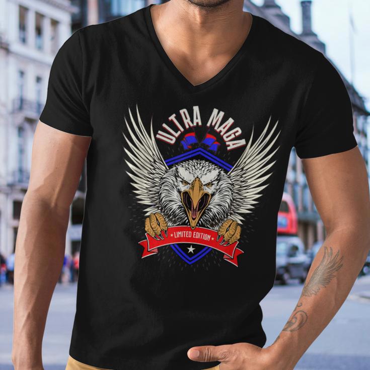 Ultra Maga Eagle Proud Ultra Maga Men V-Neck Tshirt