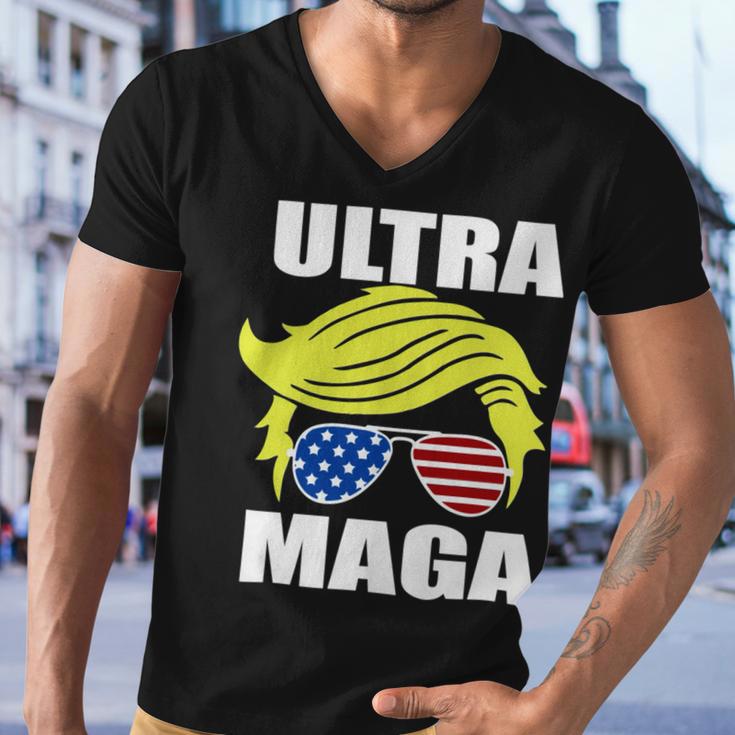 Ultra Maga Joe Biden Pro Trump Gift Men V-Neck Tshirt