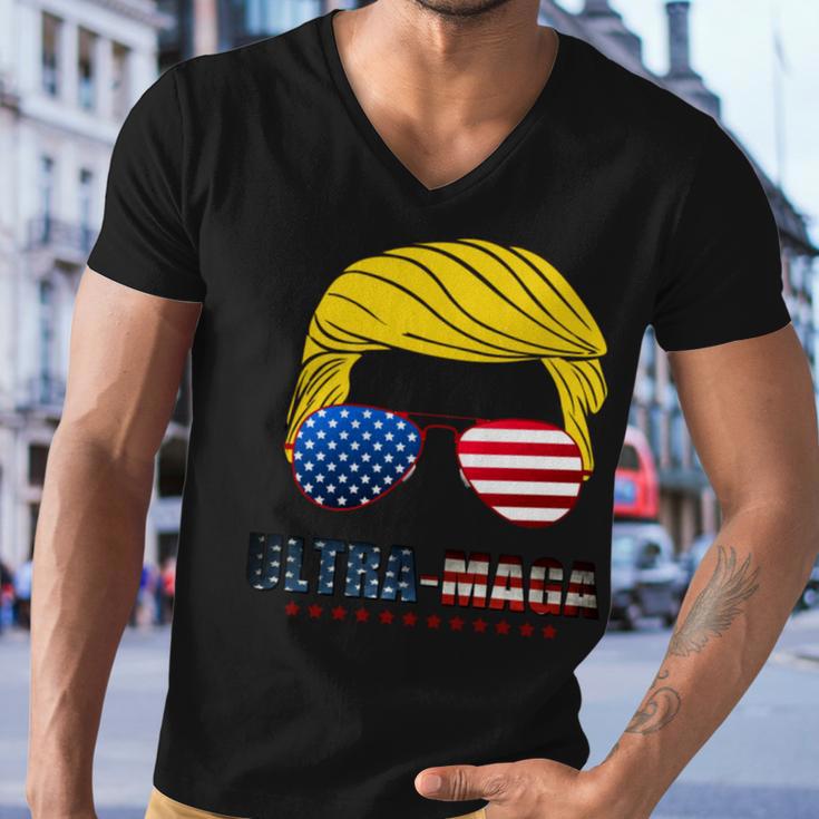 Ultra Maga Usa Maga Make America Great Again Men V-Neck Tshirt