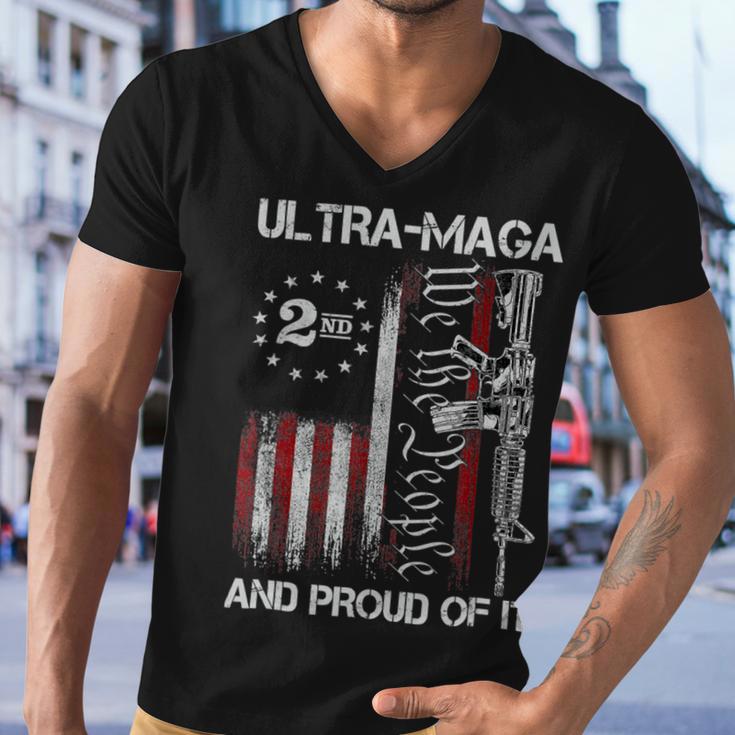 Ultra Maga We The People Proud Republican Usa Flag Men V-Neck Tshirt