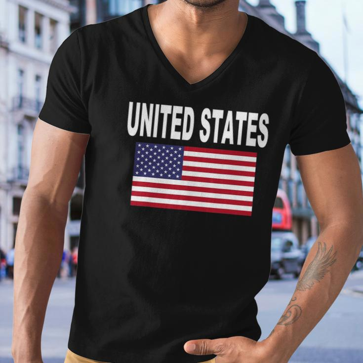 United States Flag Cool Usa American Flags Top Tee Men V-Neck Tshirt