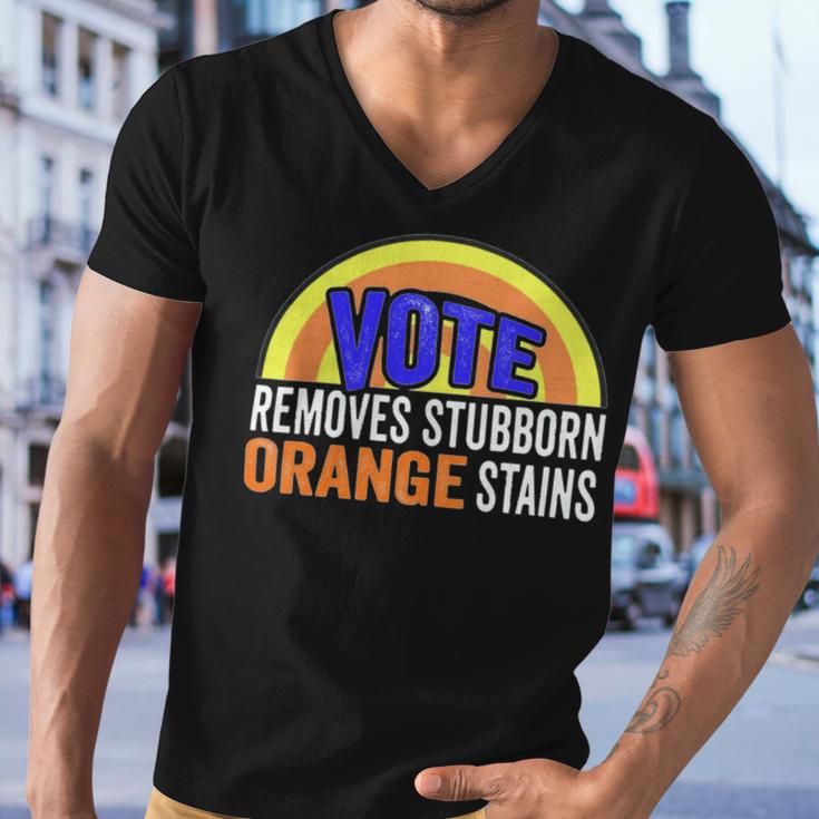 Vote Removes Stubborn Orange Stains 904 Shirt Men V-Neck Tshirt