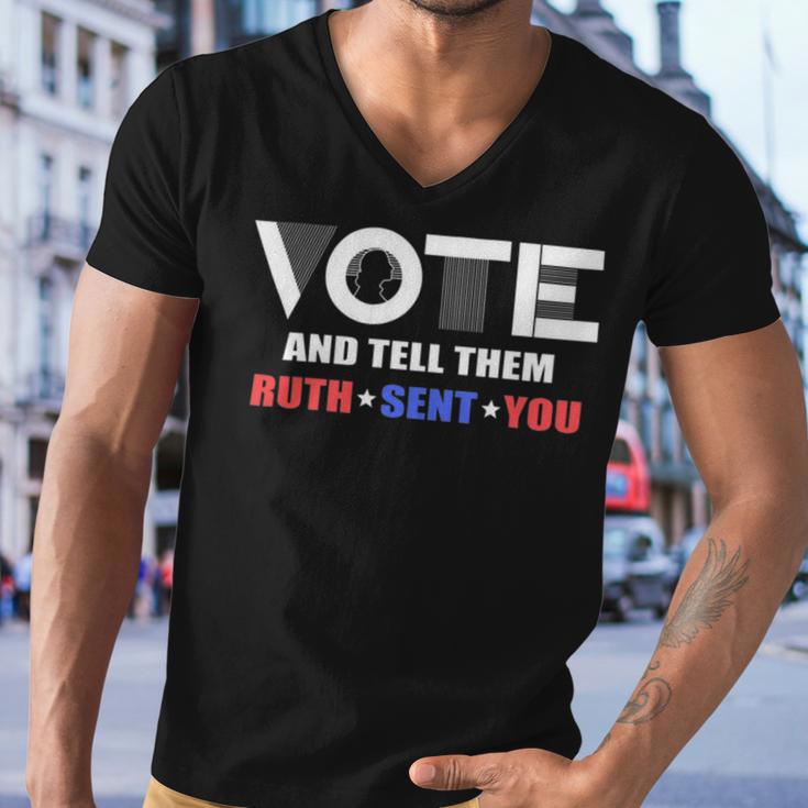 Vote Tell Them Ruth Sent You 32 Shirt Men V-Neck Tshirt