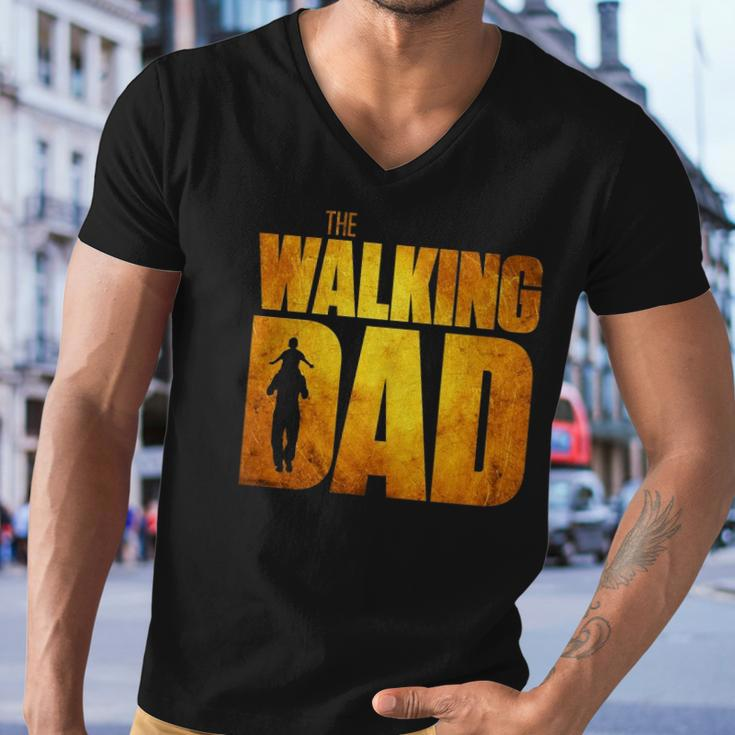 Walking Dad Fathers Day Best Grandfather Men Fun Gift Men V-Neck Tshirt