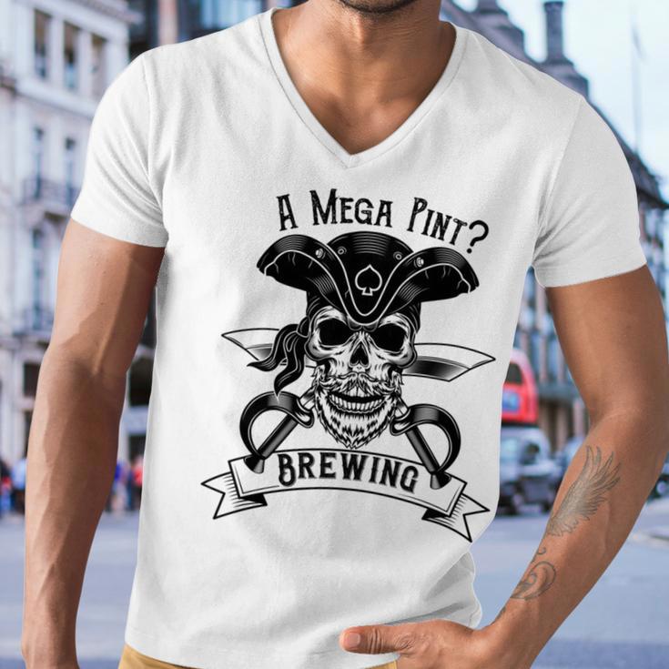 A Mega Pint Brewing Pirate Of The Mega Pint Men V-Neck Tshirt