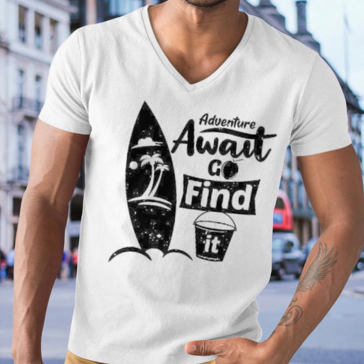 Adventure Await Go Find Itsummer Shirt Travel Tee Adventure Shirts Action Shirt Funny Tees Graphic Tees Men V-Neck Tshirt