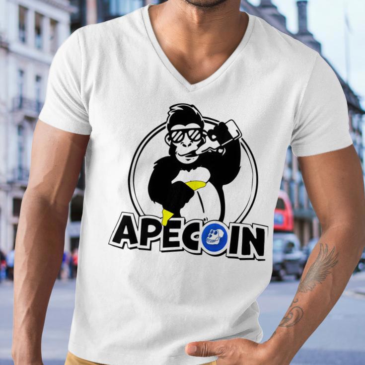 Apecoin Funny Men V-Neck Tshirt