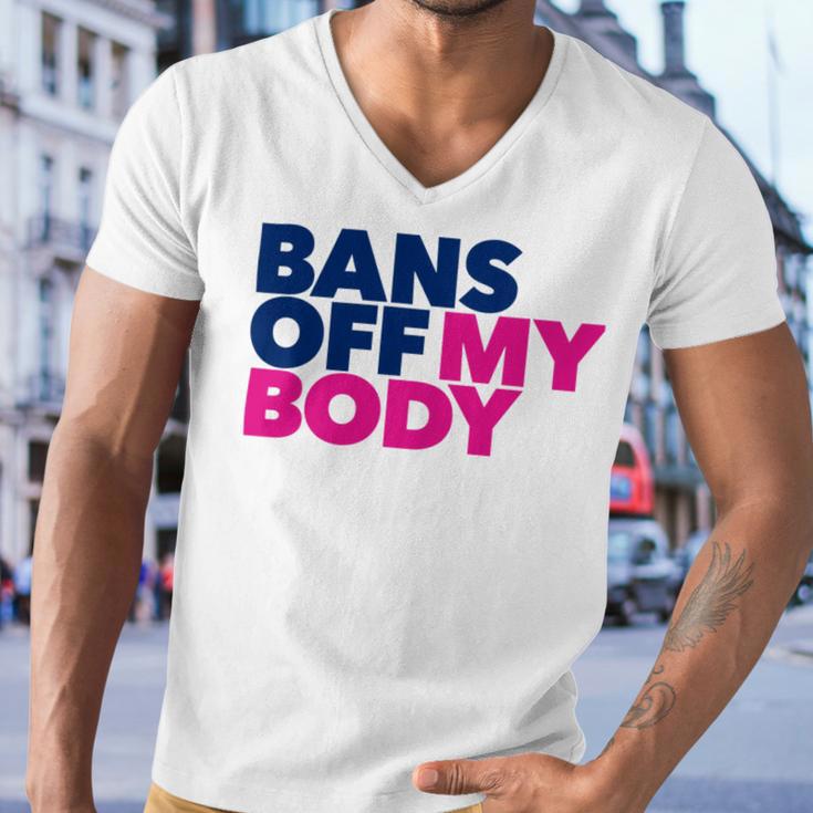 Bans Off My Body Pro Choice Men V-Neck Tshirt