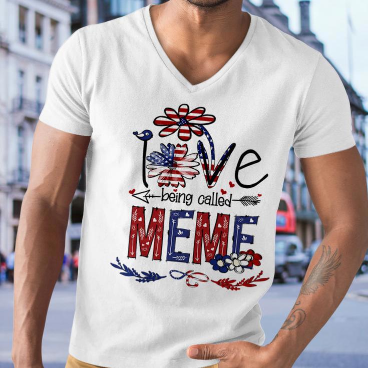 Being Called Meme Sunflower Usa Flag 684 Shirt Men V-Neck Tshirt