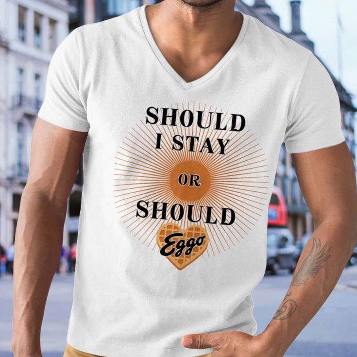 Best Seller Should I Stay Or Should Eggo Merchandise Men V-Neck Tshirt