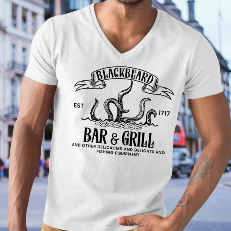 Blackbeards Bar And Grill Est Men V-Neck Tshirt