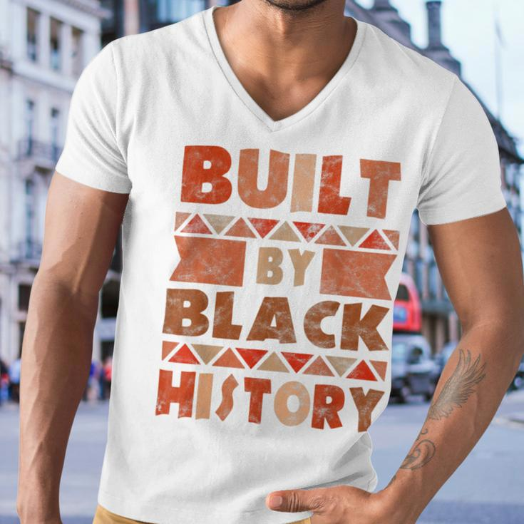 Built By Black History African American Pride Men V-Neck Tshirt