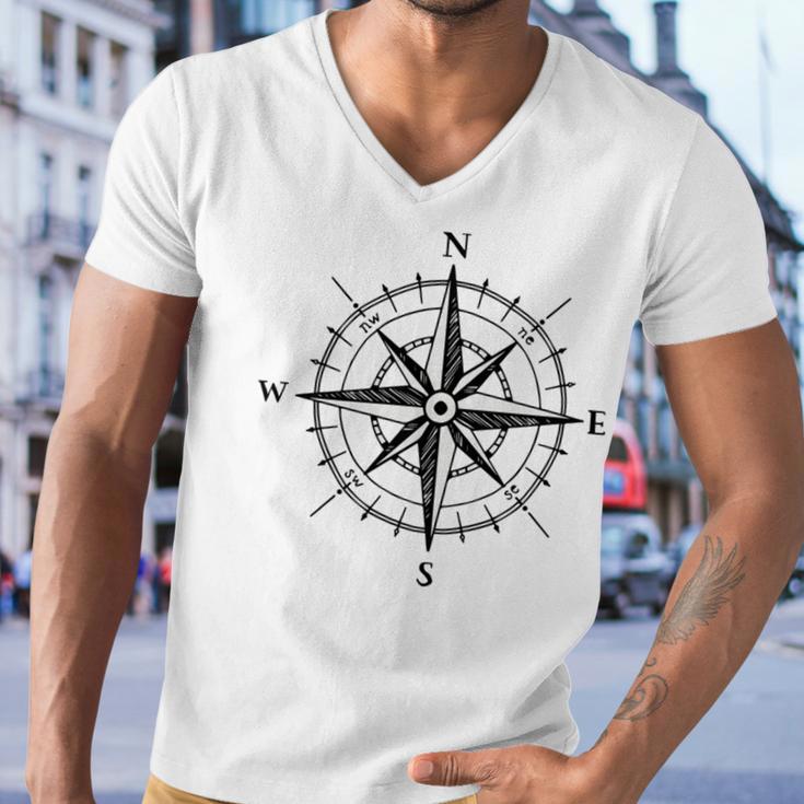 Compass Men V-Neck Tshirt