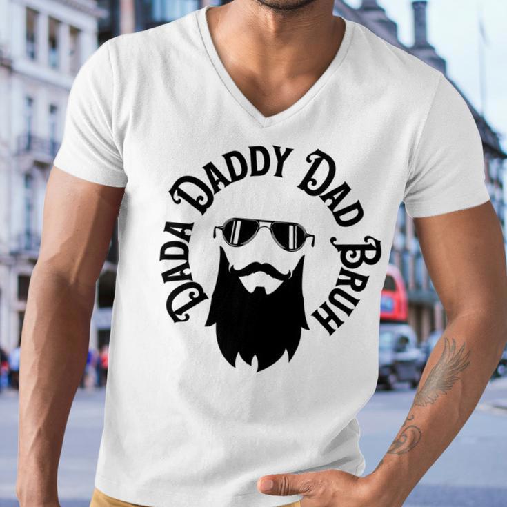 Dada Daddy Dad Bruh - Dad Dude Men V-Neck Tshirt