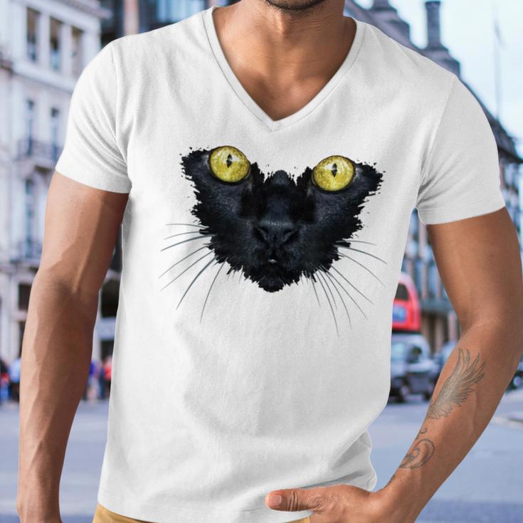 Death Rides A Black Cat Men V-Neck Tshirt