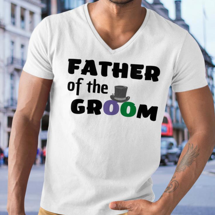 Father Of The Groom Wedding Collection Engagement Party Men V-Neck Tshirt