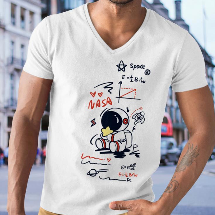 Formula Astronout Space V2 Men V-Neck Tshirt