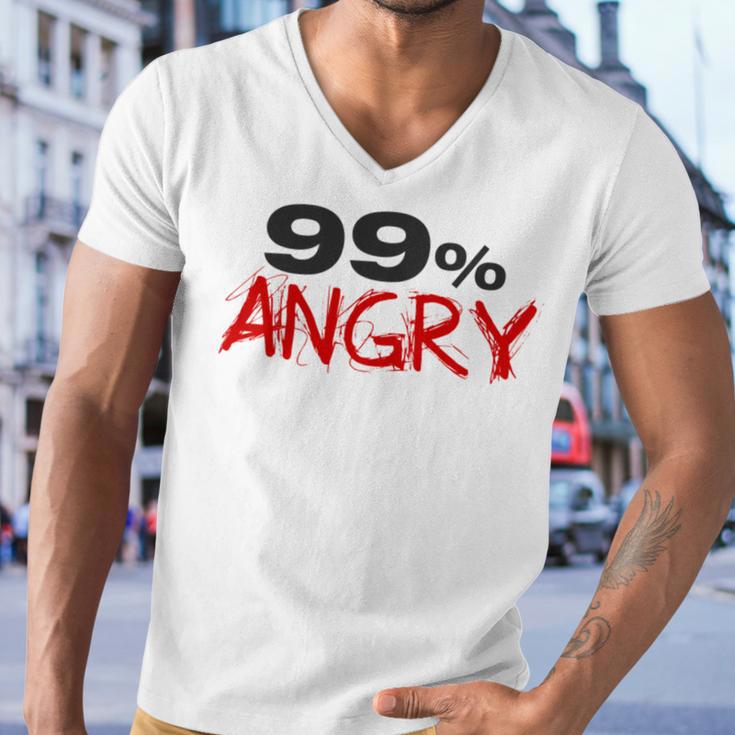 Funny 99 Angry Classic Tshirt V2 Men V-Neck Tshirt