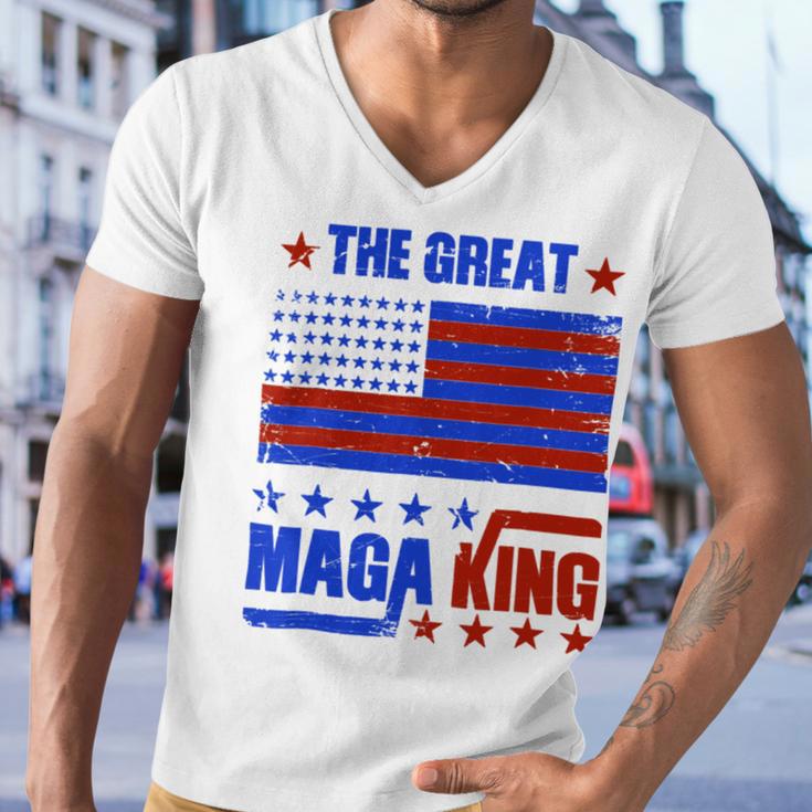 Funny The Return Of The Ultra Maga King Flag Gift Men V-Neck Tshirt