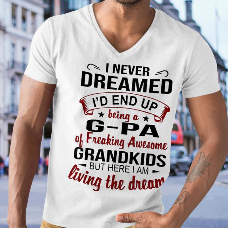 G Pa Grandpa Gift G Pa Of Freaking Awesome Grandkids Men V-Neck Tshirt