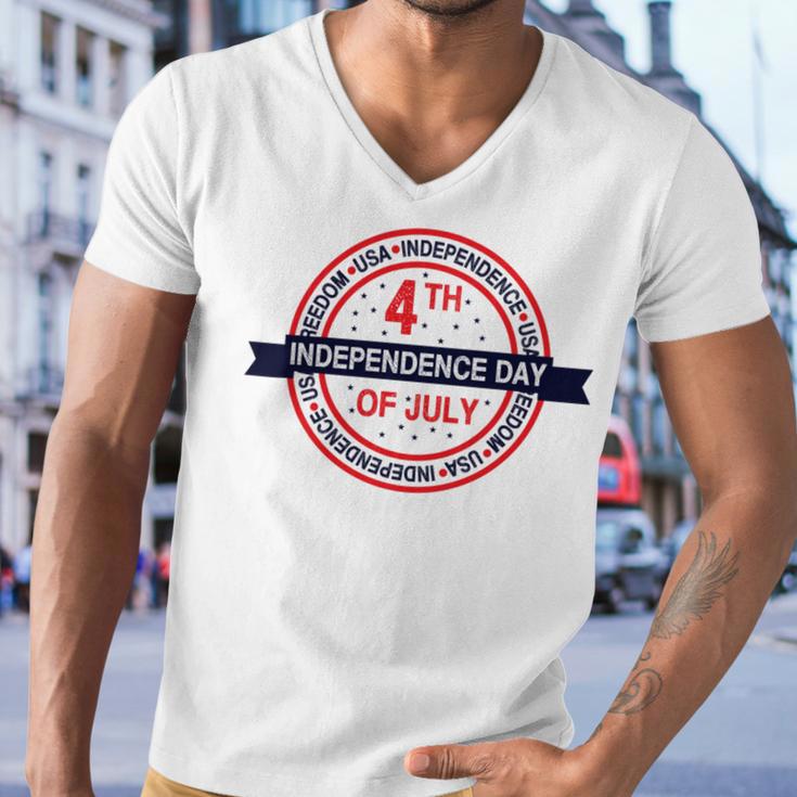 Happy 4Th Of July Usa Freedom Men V-Neck Tshirt