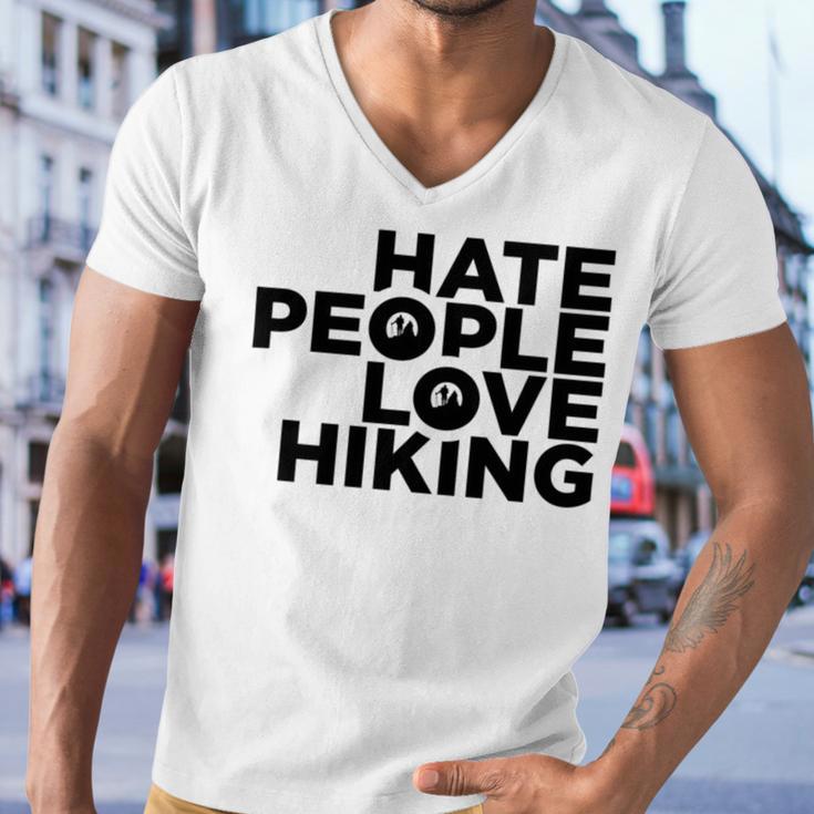 Hate People Love Hiking V2 Men V-Neck Tshirt