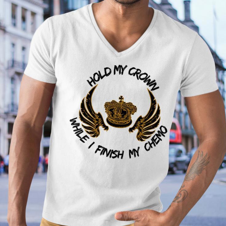 Hold My Crown While I Finish My Chemo V5 Men V-Neck Tshirt