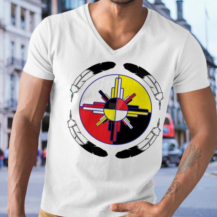 Huchnon Native American Tribe V4 Men V-Neck Tshirt