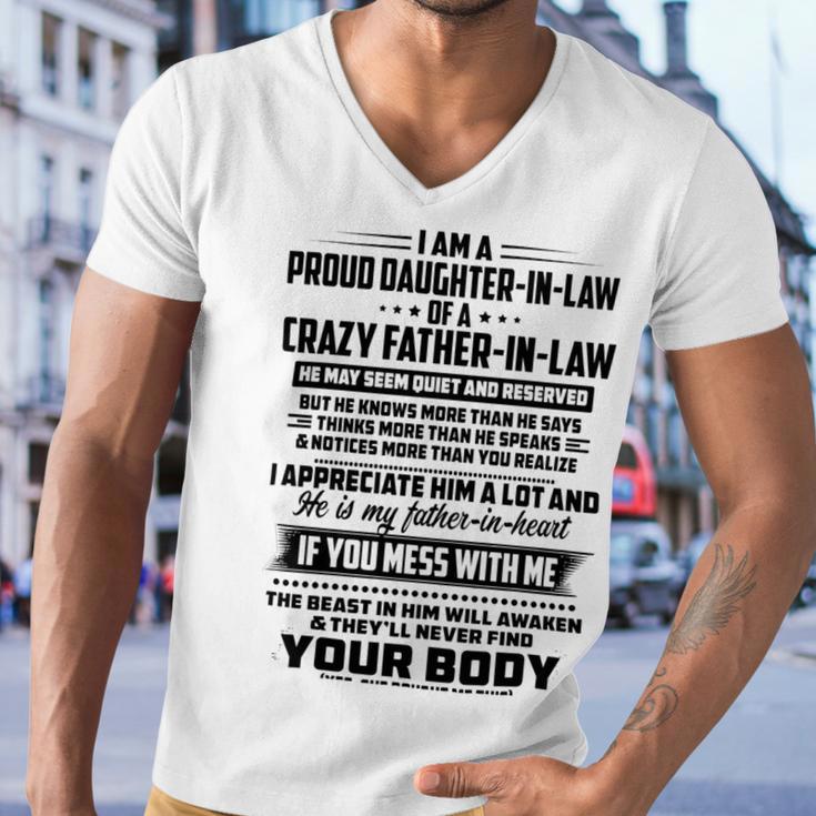 I Am A Proud Daughter In Law Of A Crazy Father In Law V2 Men V-Neck Tshirt