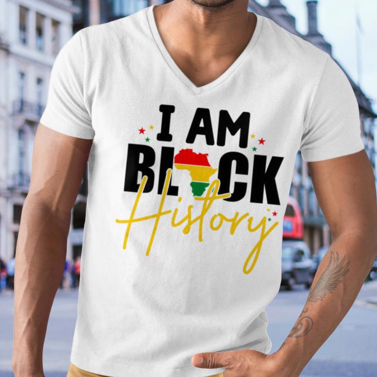 I Am Black History V2 Men V-Neck Tshirt