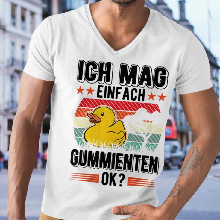 Ich Mag Einfach Gummienten Badeente Men V-Neck Tshirt