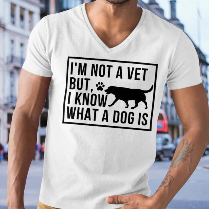 Im Not A Vet But I Know What A Dog Is Transgender Gift Men V-Neck Tshirt